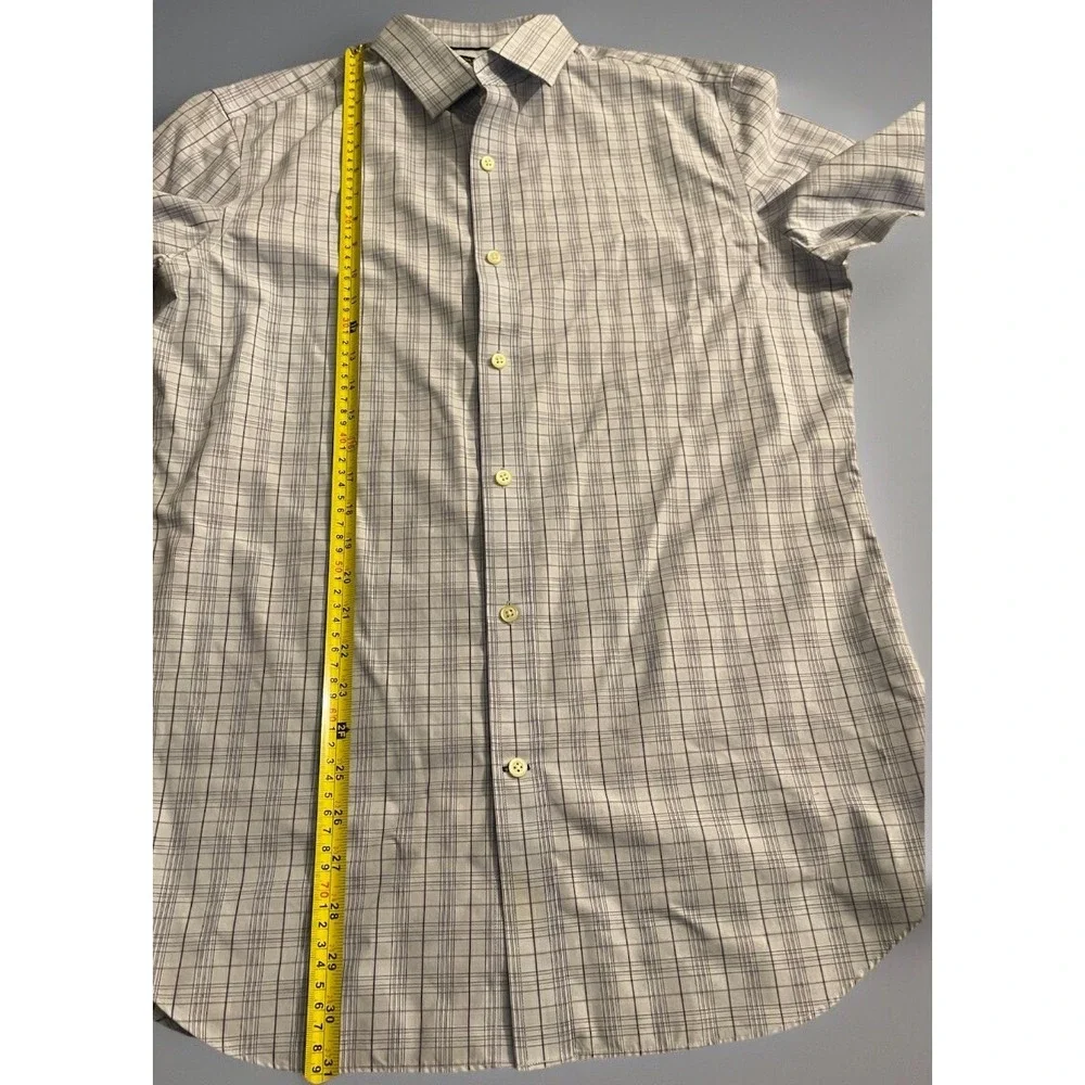 Banana Republic Long Sleeve Button Up Shirt Multi Color Plaid Slim Large JBHS